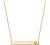 PAVOI 14K Gold Plated Crystal Birthstone Bar Necklace | Dainty Necklace | Gold Necklaces for Women |