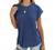 Twotwowin Women's Summer Tunic Tops Color Block Side Twist Knotted Short Sleeve Shirts Casual Blouse