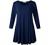 LARACE Women 3/4 Sleeve Tunic Top Loose Fit Flare T-Shirt