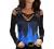 Cold Shoulder Tops for Women Criss Cross Front Strappy T-Shirt Sexy V Neck Lace Trim Long Sleeve Shirts Dressy Blouses
