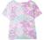 Coral Bay Womens Floral Scalloped Short Sleeve Top