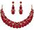 SWEETV Costume Jewelry for Women, Wedding Jewelry for Brides, Bridesmaids, Wedding Bridal Jewelery for Women Austrian Crystal Teardrop Statement Necklace Dangle Earrings Set,Prom Jewelry