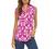 Halife Women's Sleeveless Floral Print V Neck Tunic Tank Tops Blouse Shirts