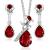 CDE Jewelry Sets for Women Rose Gold Jewelry Embellished with Crystal from Austria Christmas Mothers Day Valentine's Day Jewelry Gifts Necklace and Earrings Set for Mom Wife