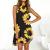 Summer Spring Dresses for Women 2022 Strappy Cold Shoulder Boho Tshirt Dress Trendy Hollow Loose Short Sleeve Dresses