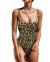 PRETTYGARDEN Women One Piece Swimsuit U Neck Tummy Control Swimwear Slimming Strap Backless Bathing Suit