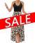 KILIG Women's V Neck Sleeveless Casual Summer Sundresses Asymmetrical Patchwork Floral Maxi Dresses