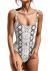 PRETTYGARDEN Women One Piece Swimsuit U Neck Tummy Control Swimwear Slimming Strap Backless Bathing Suit