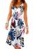 Camisunny Women Casual Loose Tank Dresses Sleeveless Beach Vacation Dress Swing Pleated U Neck Fashion Soft