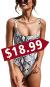 PRETTYGARDEN Women One Piece Swimsuit U Neck Tummy Control Swimwear Slimming Strap Backless Bathing Suit