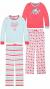 Eddie Bauer Youth Girl's 4 Piece PJ Sleep Set
