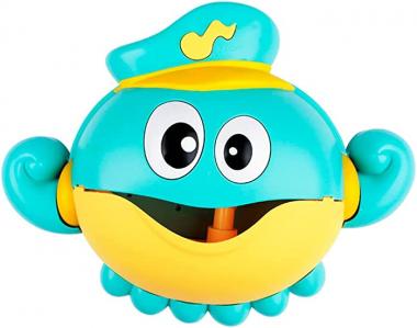 LUOZZY Octopus Bath Toy, Octopus Electric Bubble Maker Plaything Machine Toy for The Bathtub Kids Boys Girls Bath Toys