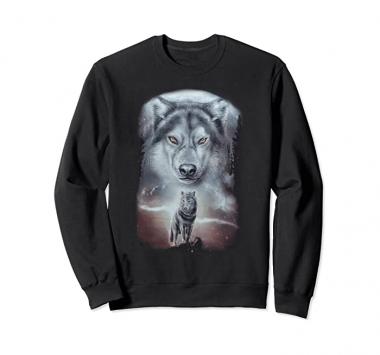 New Wolf Native American Indian Eagle Biker Sweatshirt