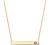 PAVOI 14K Gold Plated Crystal Birthstone Bar Necklace | Dainty Necklace | Gold Necklaces for Women |