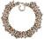 Hitele® Luxury Gold Tone Chain Multi-Color Crystal Collar Choker Statement Bib Necklace jewelery for Women&Girl Gift