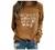 Womens Tops Long Sleeve Crewneck Inspirational Letter Print Tshirt Pullover Cute Graphic Tee Shirt Holiday Sweatshirts