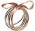 YBMYCM Glitter Jelly Bangles Bracelets Set for Women Glitter Filled Jelly Silicone Bracelets for Girls