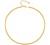 18k Gold Paperclip Chain Choker Satellite Chain Lava Bead Pendant Necklace Dainty Jewelry for Women 16''