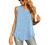 QUEZHU Womens Summer Sleeveless Chiffon Tank Tops Blouse Loose Casual V Neck Blouses Shirt