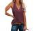 Sunborui Women's Sleeveless V Neck Tank Tops Summer Casual Basic Solid Color Camis Tee Shirts