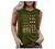 Women's Patriotic Shirt USA Flag Letters Print Sleeveless Tank Top Summer Casual Crewneck 4th of July Graphic Tee Tops