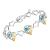 Leafael Infinity Love Heart Link Bracelets, Birthstone or Healing Stone Crystal Bracelet for Women, Silver Tone Jewelry Gifts for Her, 7-inch Chain and 2-inch Extender