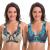 Curve Muse Women's Minimizer Unlined Underwire Bra with Lace Embroidery-2 Pack