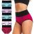 Women's Underwear Cotton, High Waisted Full Coverage Briefs, Soft Stretch No Muffin Top Ladies Panties Regular & Plus Size