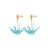 Stud Earrings Origami Paper Crane Ougi Syuriken | Made in Japan, Hypoallergenic dangle earrings, Surgical Stainless Steel / for Women Girl
