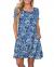 WNEEDU Women's Summer Casual T Shirt Dresses Short Sleeve Swing Dress with Pockets
