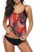 Zando Swimsuits for Women Two Piece Bathing Suits Sporty Tankini Top with Panty Swimsuit Bathing Suit Swimwear for Women