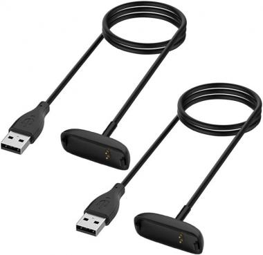 Charger for Fitbit Inspire 2 Fitness Tracker, Replacement Charging Cable Cord Accessory for Fitbit Inspire 2 [2-Pack, 3.3ft/1m]