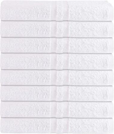 8 Pack Bath Towel 24 x 50 86% Cotton 14% Polyester