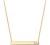 PAVOI 14K Gold Plated Crystal Birthstone Bar Necklace | Dainty Necklace | Gold Necklaces for Women |