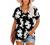 Angerella Summer Tops for Women Casual V Neck T Shirts Short Sleeve Tunic Tops Loose Fit