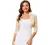 Allegra K Women's Elegant Ruffle Collar Crop Cardigan Sheer Floral Lace Shrug Top