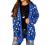 GRECERELLE Women's Loose Open Front Long Sleeve Solid Color Knit Cardigans Sweater Blouses with Pockets
