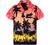 V.H.O. Funky Hawaiian Blouse Shirt Casual Men Front Pocket Button Down Very Loud Shortsleeve Unisex Beach Multi Colors
