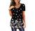 BeadChica Women's Tunic Tops For Leggings Short Sleeve Shirts Botton Up Casual Ruched Blouses Clothes