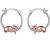 Fox/Pig/Mushroom/Cat Earrings Sterling Silver Cute Hoop Earrings Animal Jewelry Gifts for Women Daughter