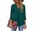 Gaharu Women's Tops 3/4 Sleeve Casual V Neck Tunic Blouse Shirt