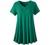 MONNURO Womens Plus Size Short Sleeve V Neck Button Basic Tunic Tops Summer Swing Shirts Blouses for Leggings