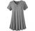 MONNURO Womens Plus Size Short Sleeve V Neck Button Basic Tunic Tops Summer Swing Shirts Blouses for Leggings