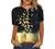 SNKSDGM Womens Button Down Henley Shirts Printing Casual Trendy Tee Shirt Short Sleeve Blouse Dressy Loose Summer Tunic Tops