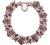 Hitele® Luxury Gold Tone Chain Multi-Color Crystal Collar Choker Statement Bib Necklace jewelery for Women&Girl Gift