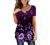 Plus Size Womens Tunic Tops To Wear With Leggings Summer Short Sleeve