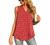 QUEZHU Womens Summer Sleeveless Chiffon Tank Tops Blouse Loose Casual V Neck Blouses Shirt