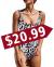 PRETTYGARDEN Women One Piece Swimsuit U Neck Tummy Control Swimwear Slimming Strap Backless Bathing Suit