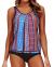 Yonique Womens Blouson Tankini Swimsuits Ladies Tribal Bathing Suits 2 Piece Athletic Swimwear