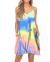 BEUFRI Women's Summer Spaghetti Strap Casual Swing Tank Beach Cover Up Dress with Pockets